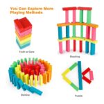 ⁦Jeu de blocs de construction colorés à faire tomber 30pcs - لعبة هدم الأبراج⁩ - الصورة ⁦4⁩