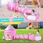⁦Tente de jeu 3 pièces pour enfants Château et Tunnel avec piscine - خيمة ترفيهية للأطفال⁩ - الصورة ⁦3⁩
