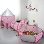 ⁦Tente de jeu 3 pièces pour enfants Château et Tunnel avec piscine - خيمة ترفيهية للأطفال⁩ - الصورة ⁦2⁩