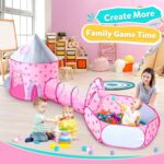 ⁦Tente de jeu 3 pièces pour enfants Château et Tunnel avec piscine - خيمة ترفيهية للأطفال⁩ - الصورة ⁦8⁩