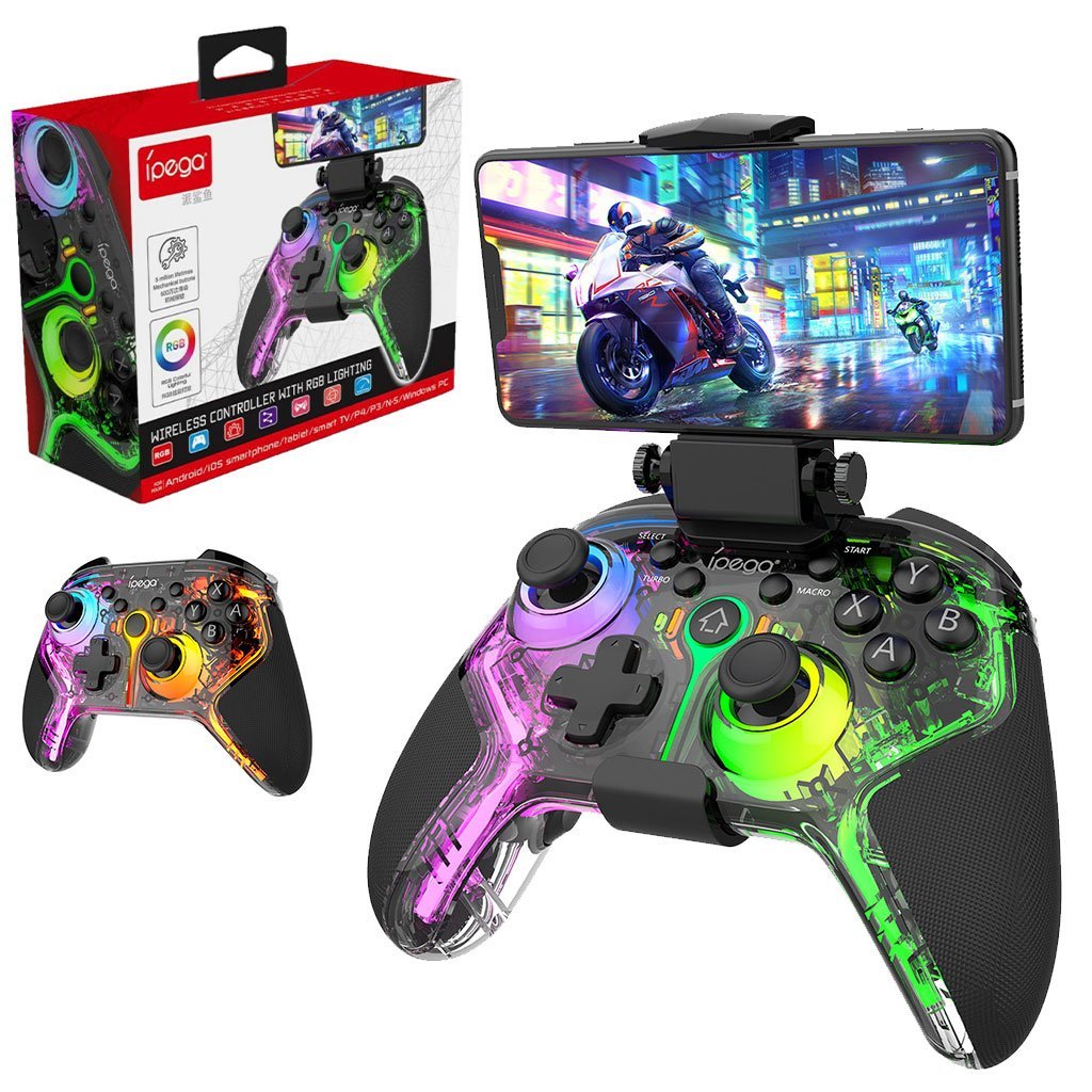 Manette de jeu sans fil IPEGA PG-9666TH avec poignets lumineux RGB - يد تحكم لاسلكية Manette de jeu sans fil IPEGA PG-9666TH avec poignets lumineux RGB - يد تحكم لاسلكية - الصورة 1