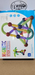 ⁦Magnetic Building Sticks Toy (25 pieces) لعبة الاعمدة المغناطيسية 25 قطعة⁩ - الصورة ⁦5⁩