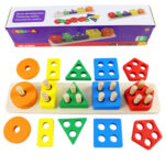 Wooden Toys Geometric Sorter (لعبة الفرز الهندسي الخشبية)