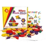 ⁦Montessori Method Wooden Pattern Blocks (125 pcs)⁩ - الصورة ⁦2⁩
