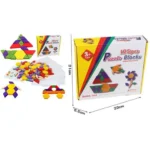 Montessori Method Wooden Pattern Blocks (125 pcs)