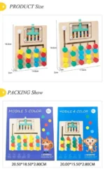 Magnetism Mobile 5 Color Toy لعبة الاقراص الملونة ولعبة ترتيب الكرات المتحركة