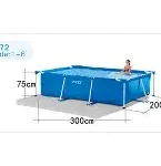 مسبح اينتاكس 300*200*76 سم piscine intex bar 300*200*76 cm