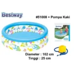 ⁦مسبح باستواي دائري 102*25 سم piscine bestway 102*25 cm⁩ - الصورة ⁦2⁩